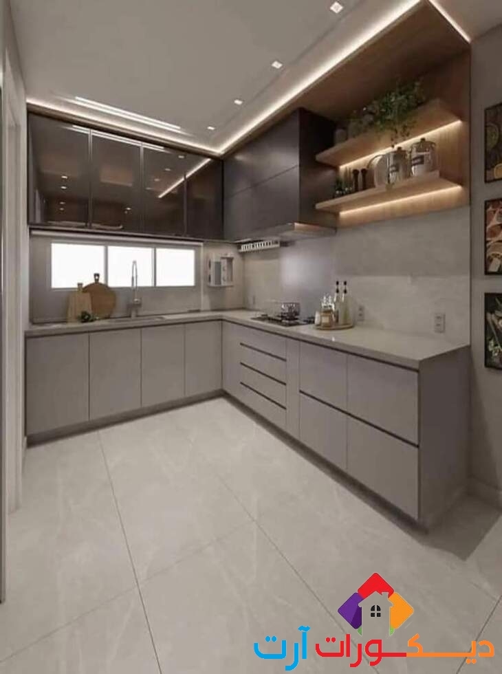 صور مطابخ خشب مودرن 2026