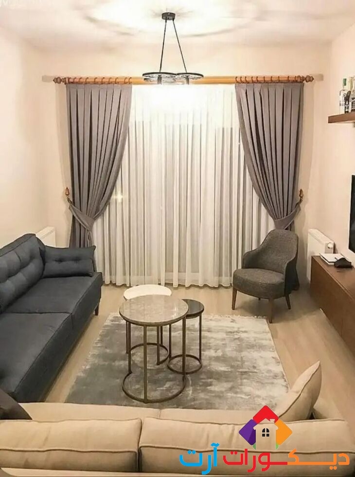 ستائر مودرن للصالون بتصميم بلتكانة فاخرة
